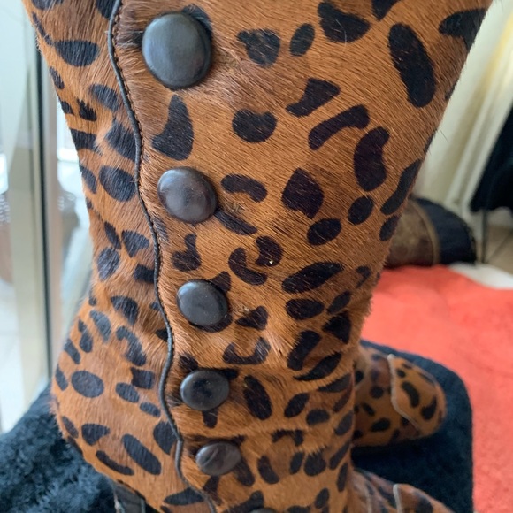 Sam Edelman Leopard Pony Boots - Picture 3 of 8